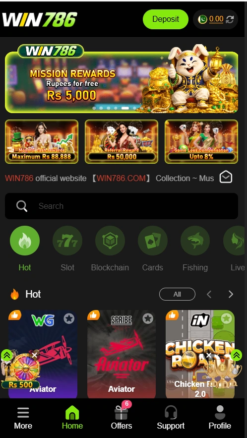 win 786 casino