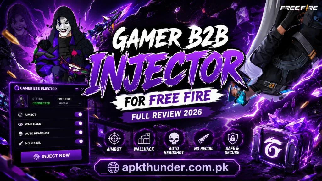 Download Gamer B2B Injector for Free Fire latest version